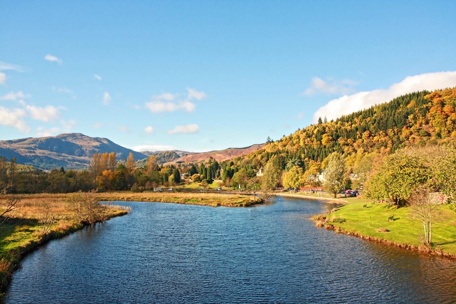 Golden light over Loch Tay